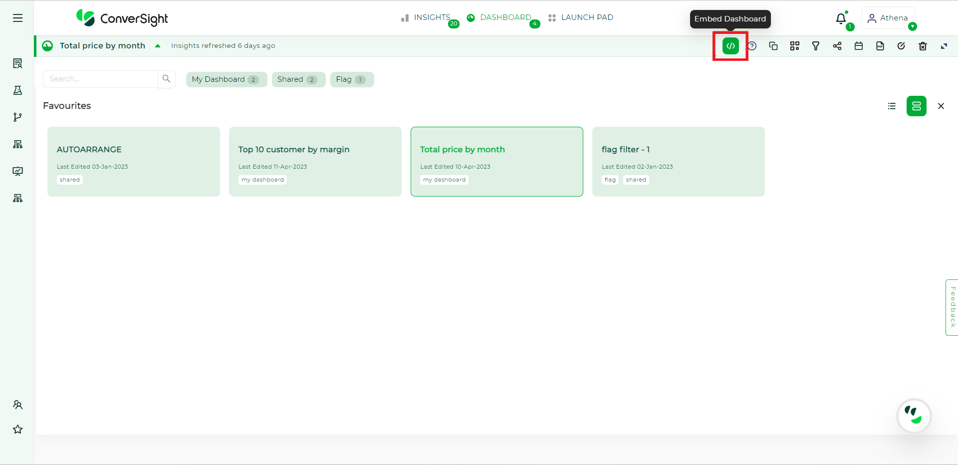Embed Dashboard — ConverSight Documentation